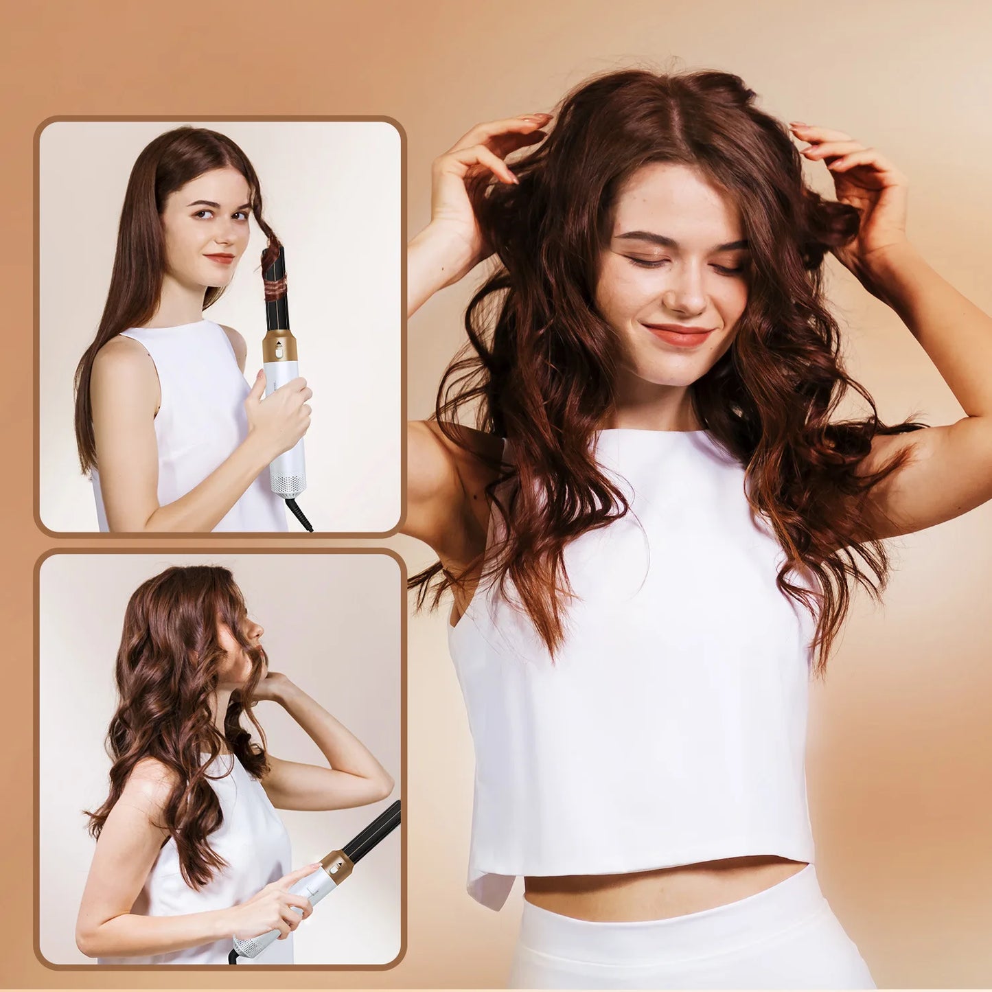 New Hair Dryer Multi Hair Styler 5 in1 Curling Iron Hair Straightener With  Hair Dryer Hair Multi Styler