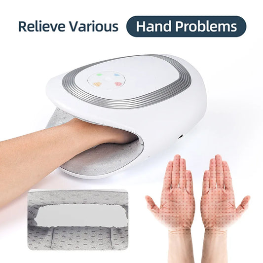 Electric Hand Massager With Compression Wireless Hand And Finger Massager Air Pressure Kneading Wrist Massager Gift for Mom Dad