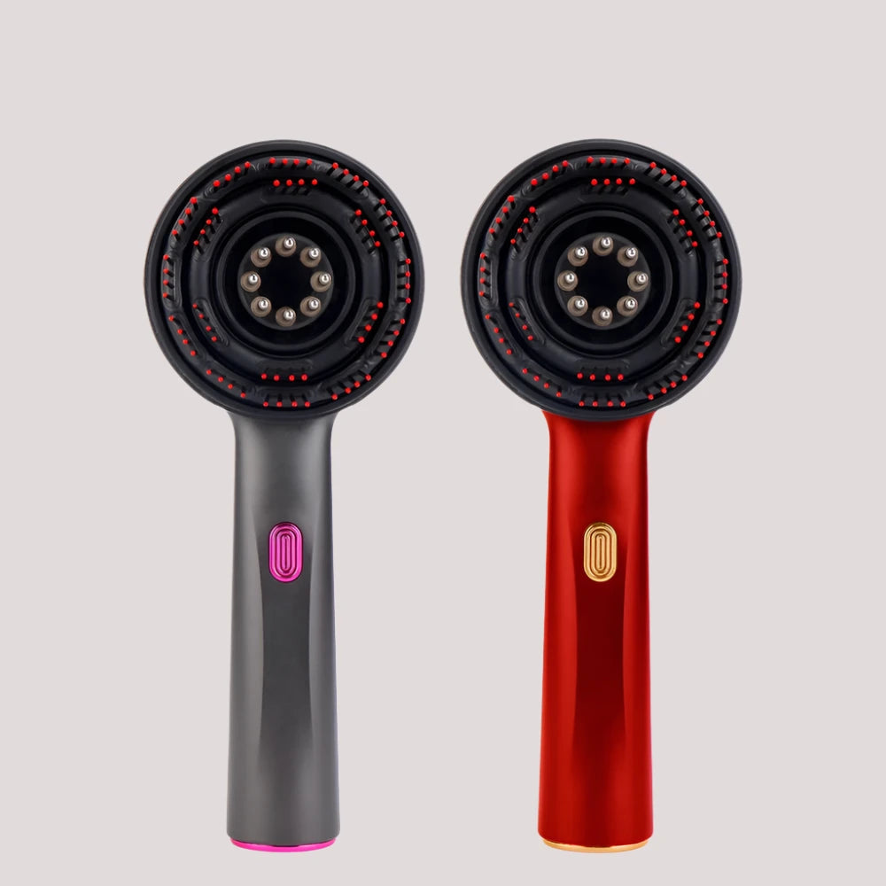 Electric Vibration Massage Comb Red Light Therapy Hair Growth Massage Scalp Brush Anti Hair Loss Liquid Oil Applicator Hair Care